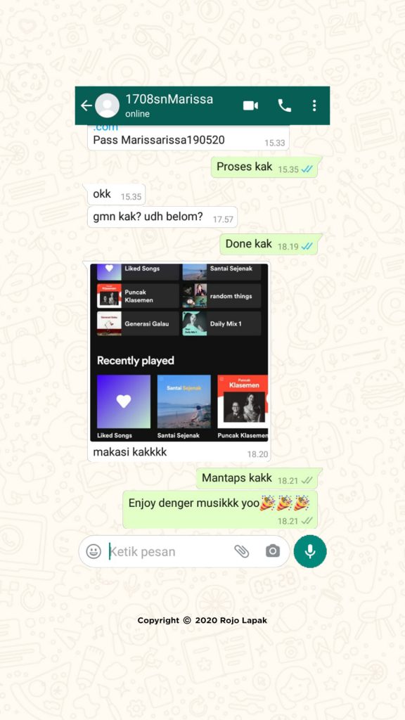 Testimoni 73
